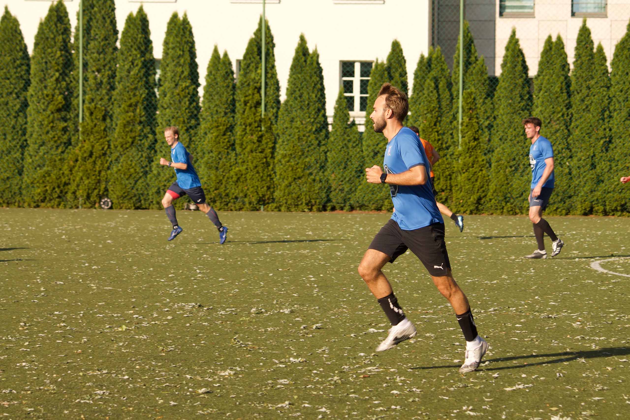 Ruben Mendes of Krakow Dragoons FC running during a Sunday League match