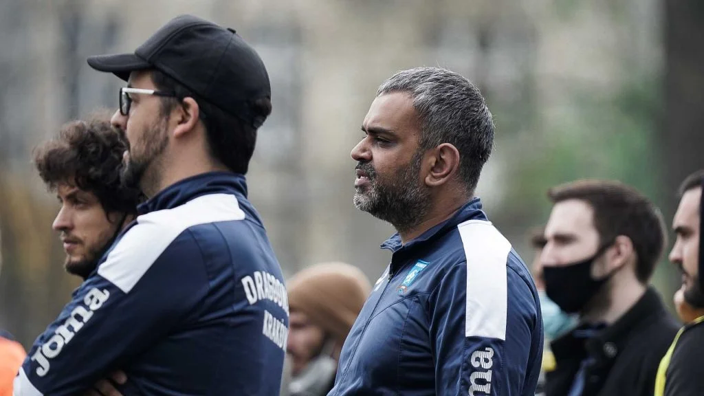 Hugo Cruz, Diego Villanueva and Ashvin Asani of Krakow Dragoons FC