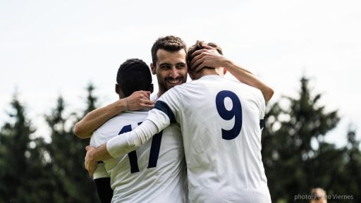 Krakow Dragoons FC celebrating a goal