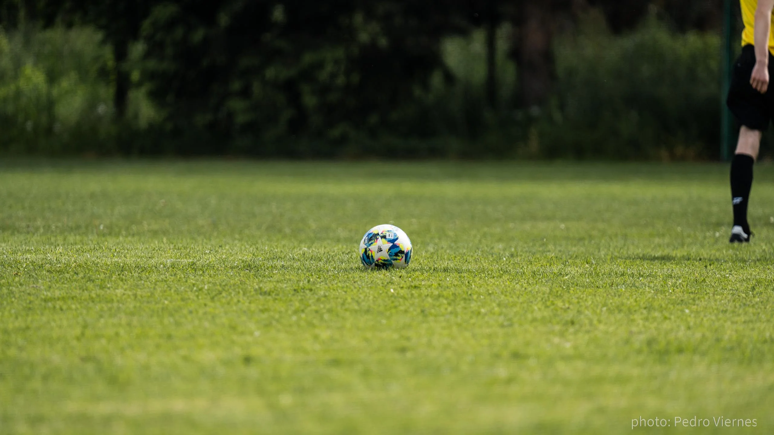 The match ball of Krakow Dragoons FC vs Rybitwy