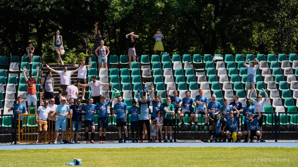 Krakow Dragoons FC and supporters vs Wawel