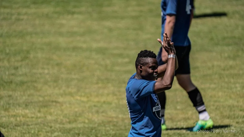 Flavio Nkola of Krakow Dragoons FC