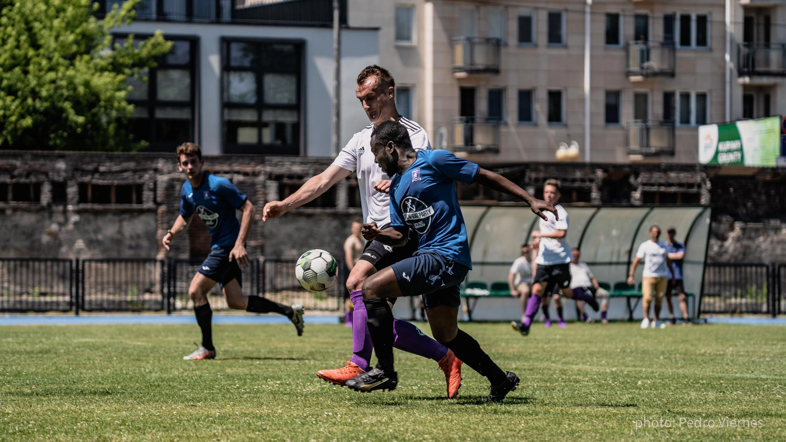 Cedrick Mwamba of Krakow Dragoons FC vs Wawel