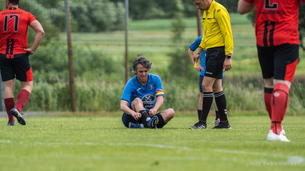 Scott Halcrow of Krakow Dragoons FC vs Kaszowianka II