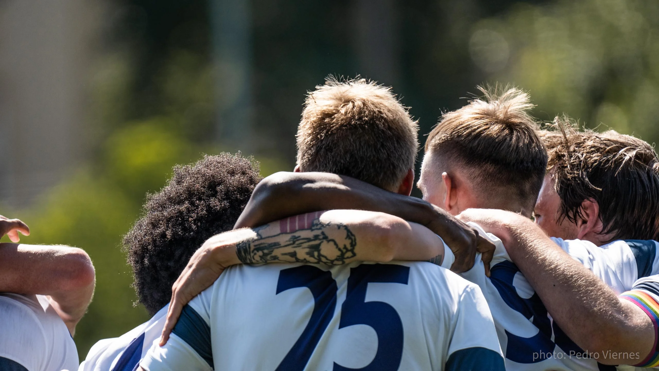 Krakow Dragoons FC celebrating a goal