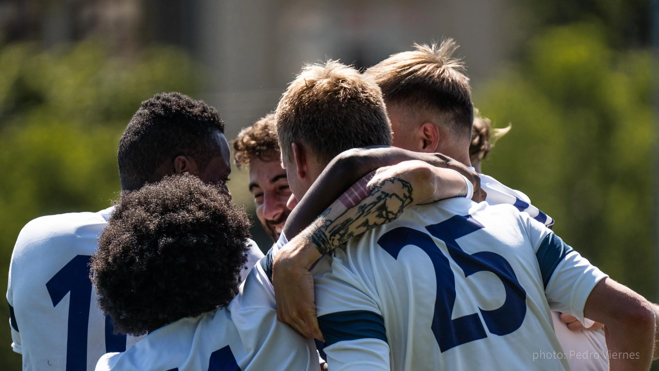 Krakow Dragoons FC celebrating a goal