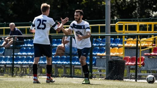 Rob Smits and Emre Bezirkan of Krakow Dragoons FC