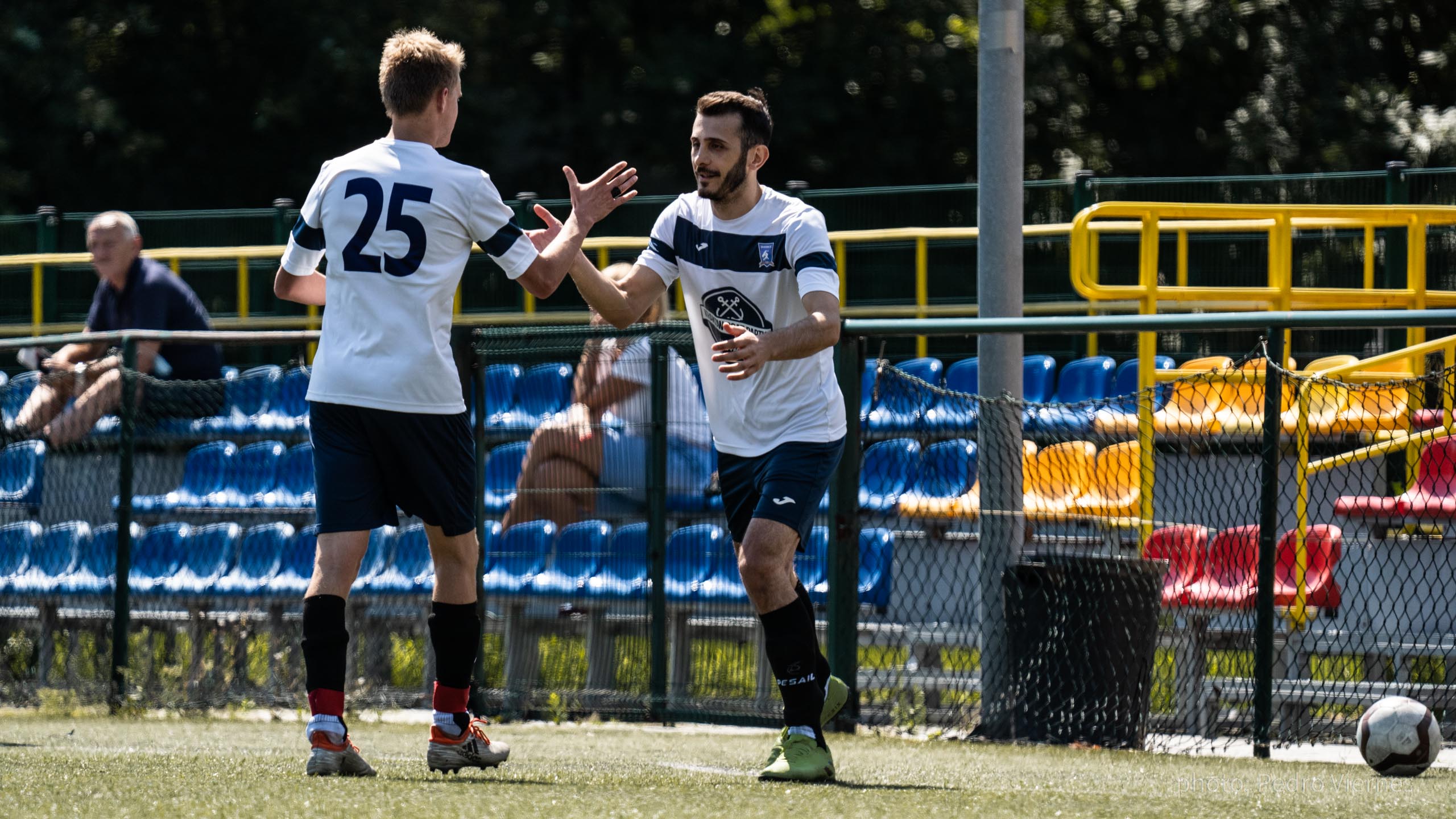 Rob Smits and Emre Bezirkan of Krakow Dragoons FC