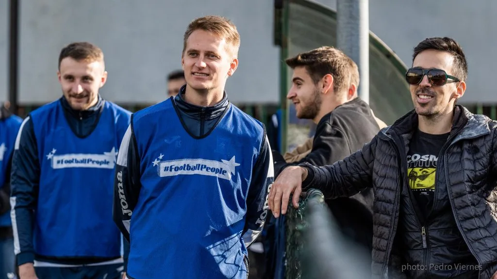 Błażej Święcicki, Rob Smits and Daniel Silva of Krakow Dragoons FC