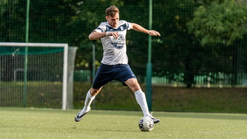 Michał Nowak of Krakow Dragoons FC vs Rybitwy