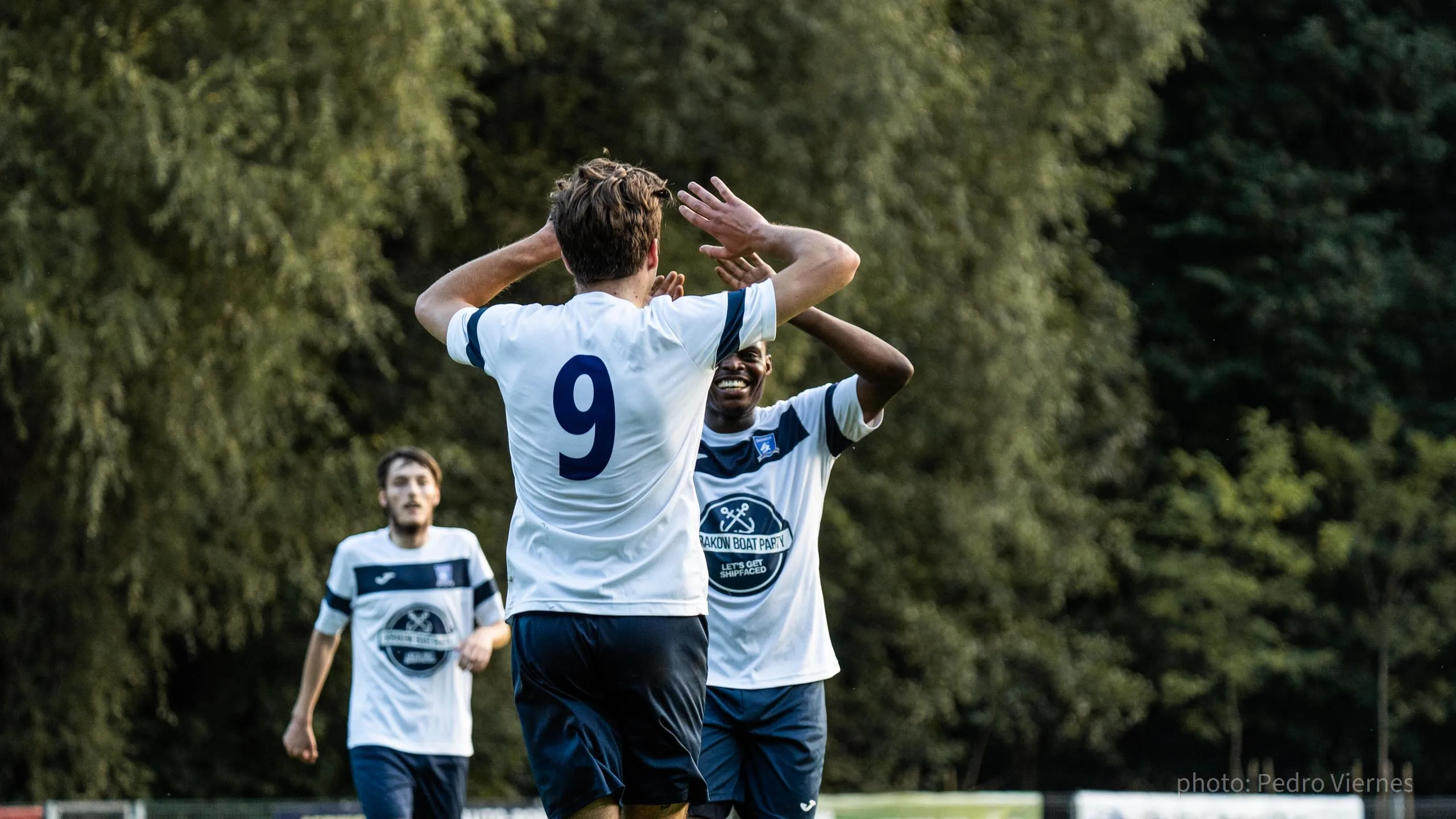 Krakow Dragoons FC celebrating a goal