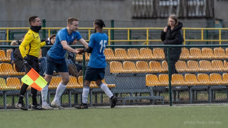 Błażej Święcicki substituting Rohit Chandran of Krakow Dragoons FC