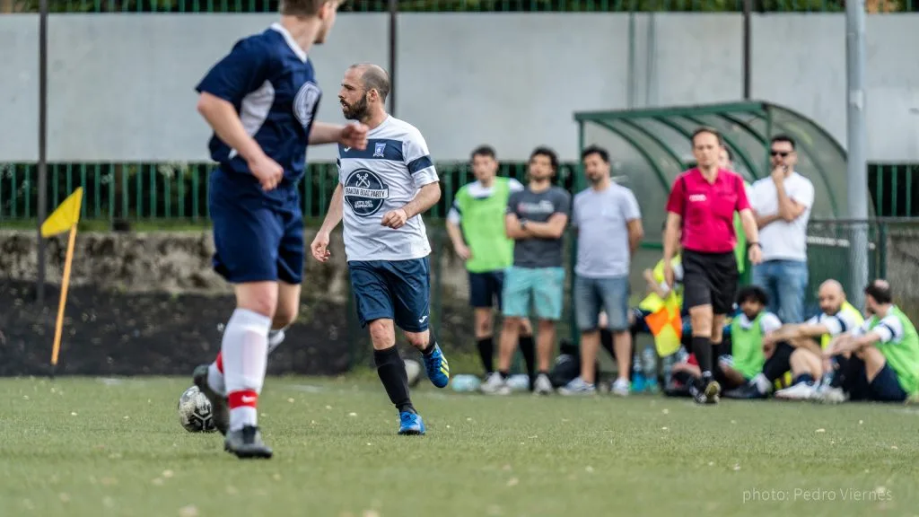 Gonçalo Rodrigues of Krakow Dragoons FC vs Tramwaj II