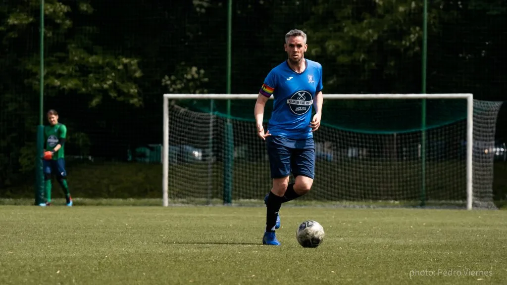 Scott Halcrow of Krakow Dragoons FC vs Albertus