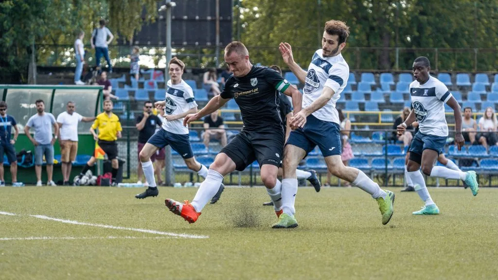 Emre Bezirkan of Krakow Dragoons FC vs Wawel
