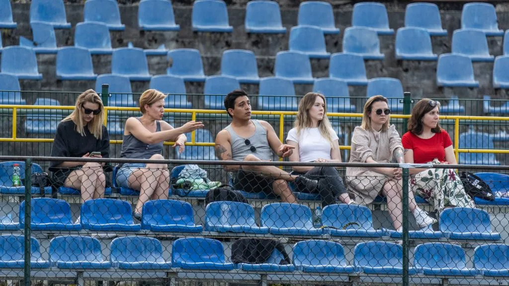 Supporters of Krakow Dragoons FC vs Wawel
