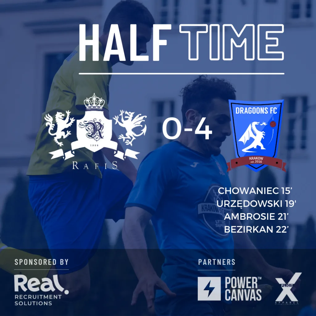 Rafis vs Dragoons half time result (0-4)