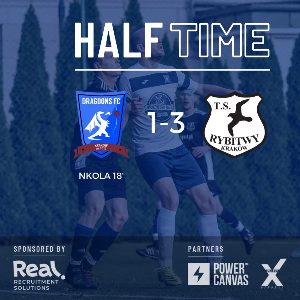 Dragoons vs Rybitwy half-time result (1-3)