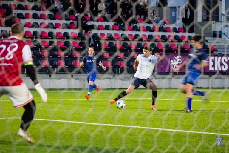 Alessandro Puerini of Krakow Dragoons FC vs Strzelcy