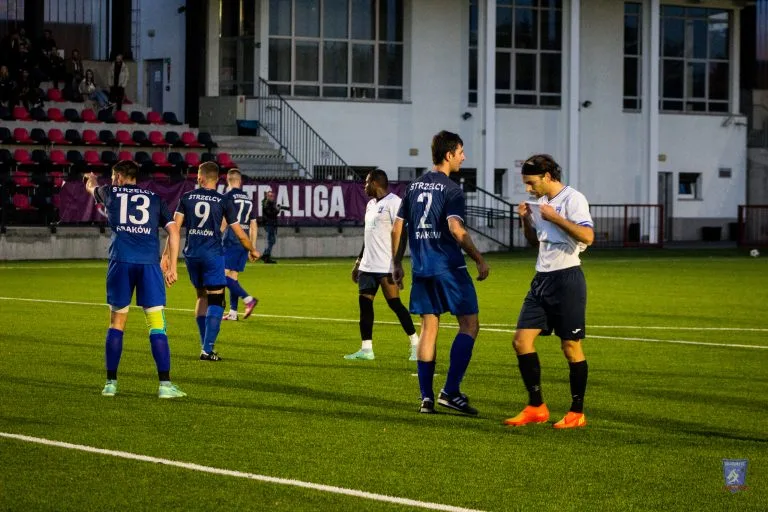 Alessandro Puerini of Krakow Dragoons FC vs Strzelcy