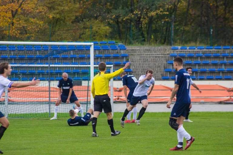 The moment Błażej Święcicki of Krakow Dragoons FC scores a goal vs Wanda