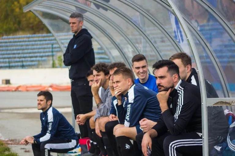 The bench of Krakow Dragoons FC