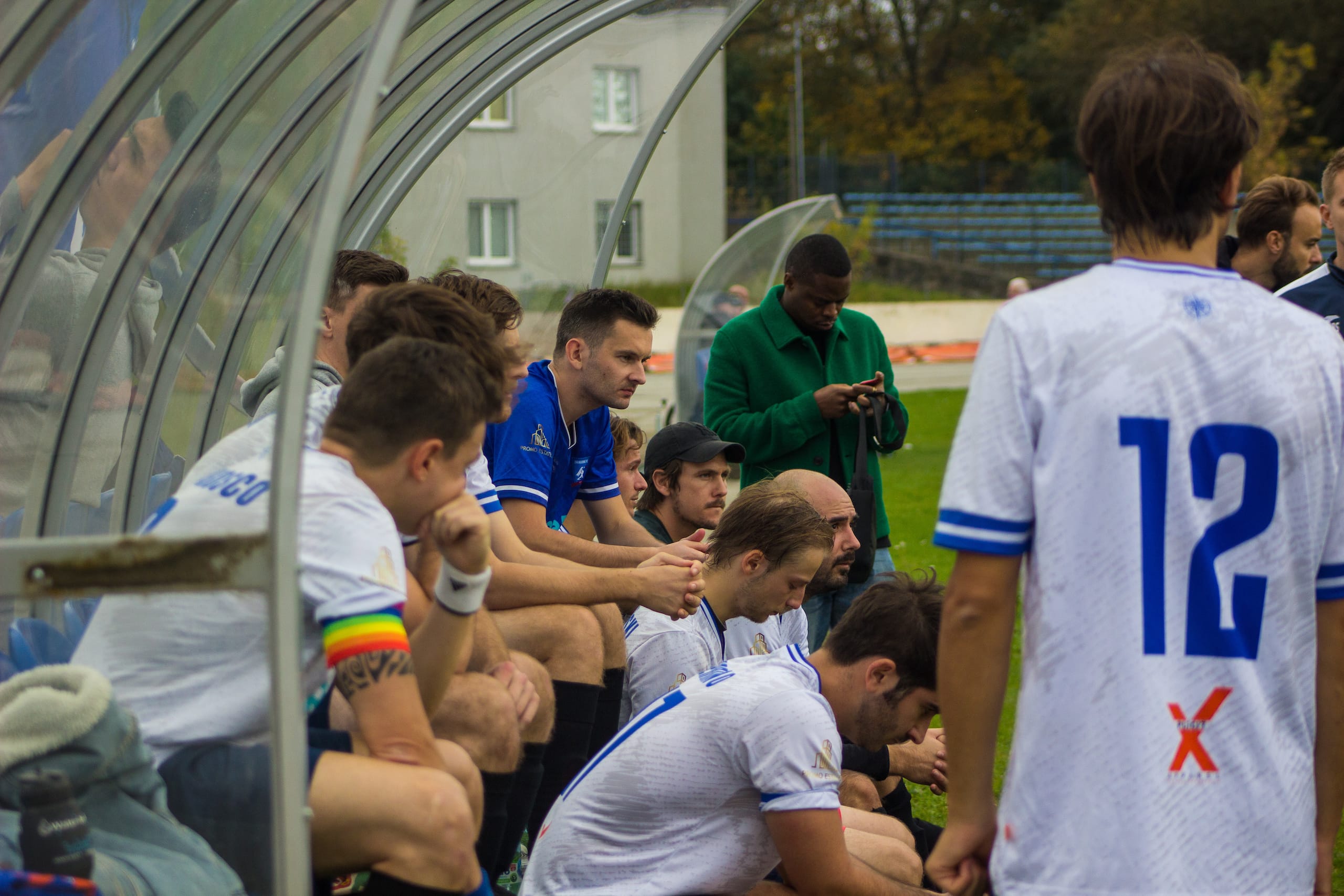 The bench of Krakow Dragoons FC