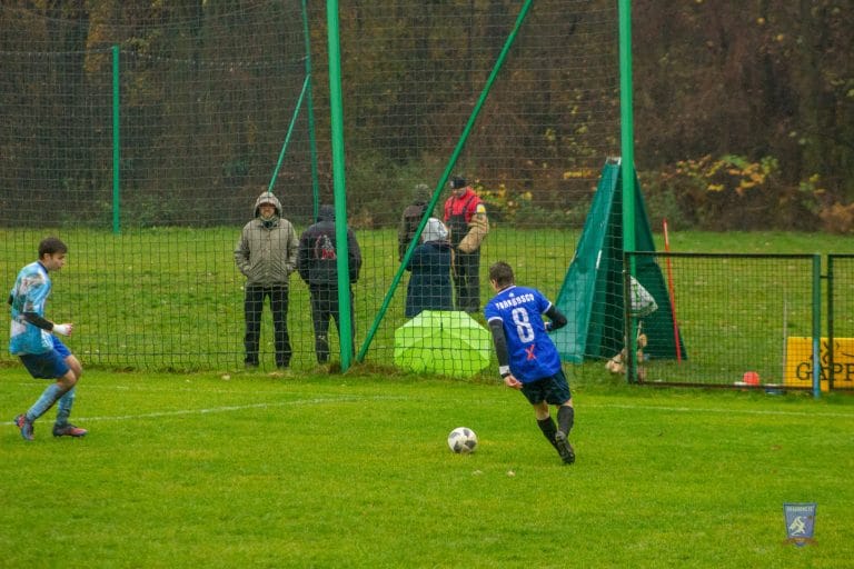 Enrico Forabosco of Krakow Dragoons FC vs Borek