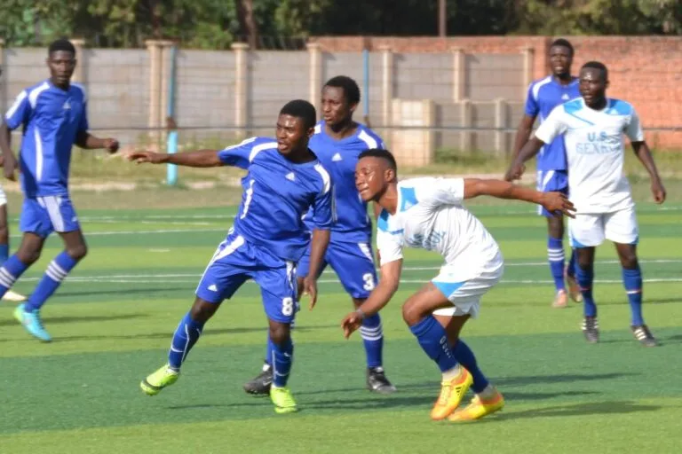 Corneille Malonga of Krakow Dragoons FC playing with his previous team