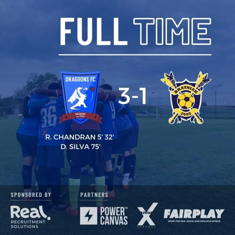 Krakow Dragoons FC vs Bratniak full-time result (3-1)