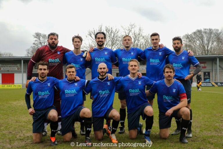 Krakow Dragoons FC players posing for pre-match photo