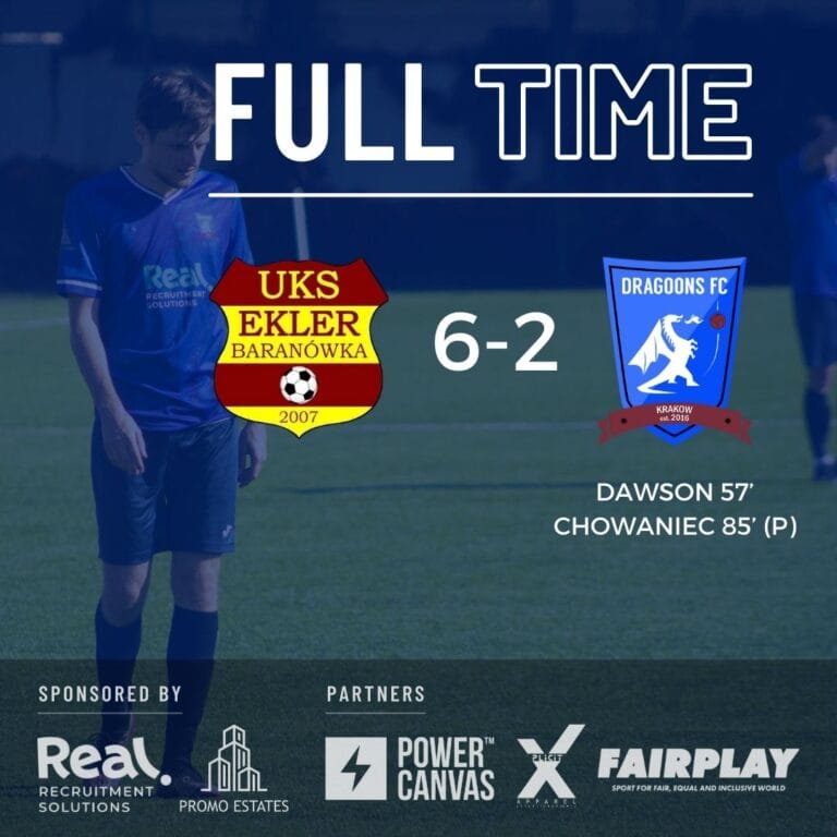 Ekler Baranówka vs Krakow Dragoons FC full-time result (6-2)