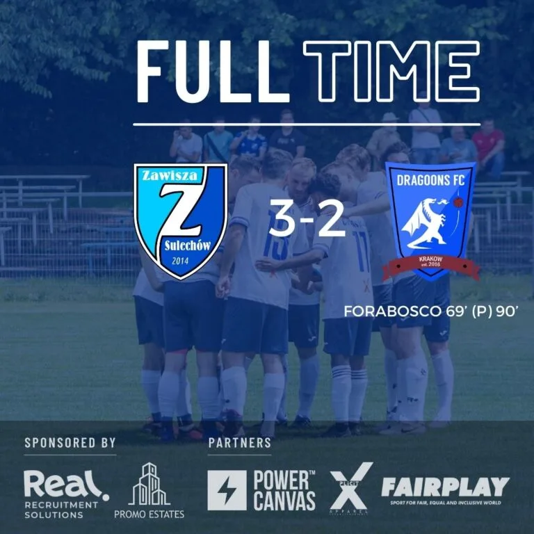 Zawisza Sulechów vs Krakow Dragoons FC full-time result (3-2)