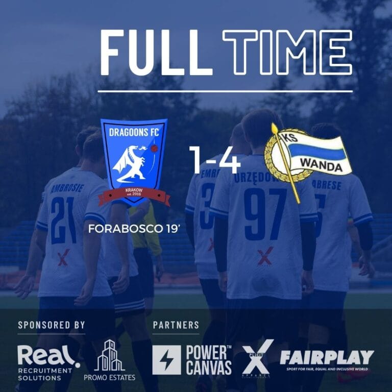 Krakow Dragoons FC vs Wanda full-time result (1-4)