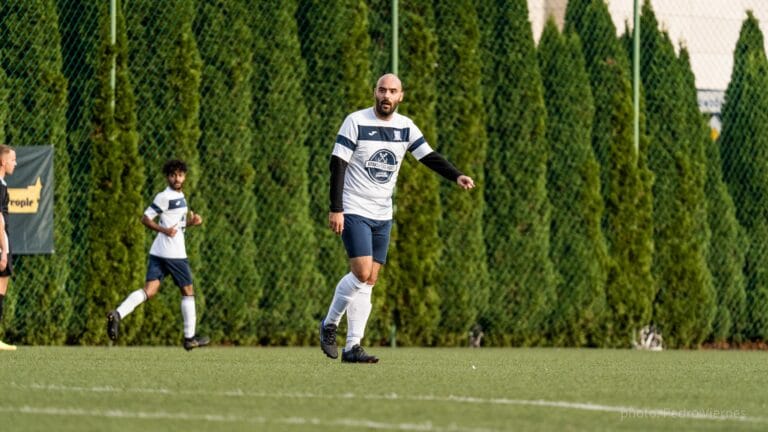 Emre Ozan Çolakoğlu of Krakow Dragoons FC asking for the ball during a match