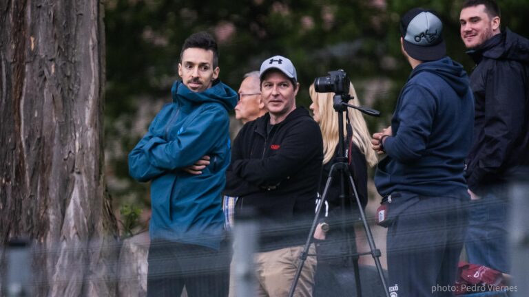 Krakow Dragoons FC admins chatting during a match