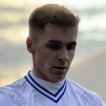 Gracjan Bałuch of Krakow Dragoons FC preparing a throw-in